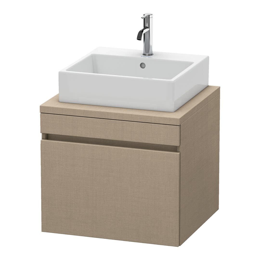 Duravit DuraStyle – Έπιπλο Νιπτήρα – 600 mm, για κονσόλα, 1 συρτάρι, νιπτήρας κέντρο – Linen Matt, Decor (DS531007575)