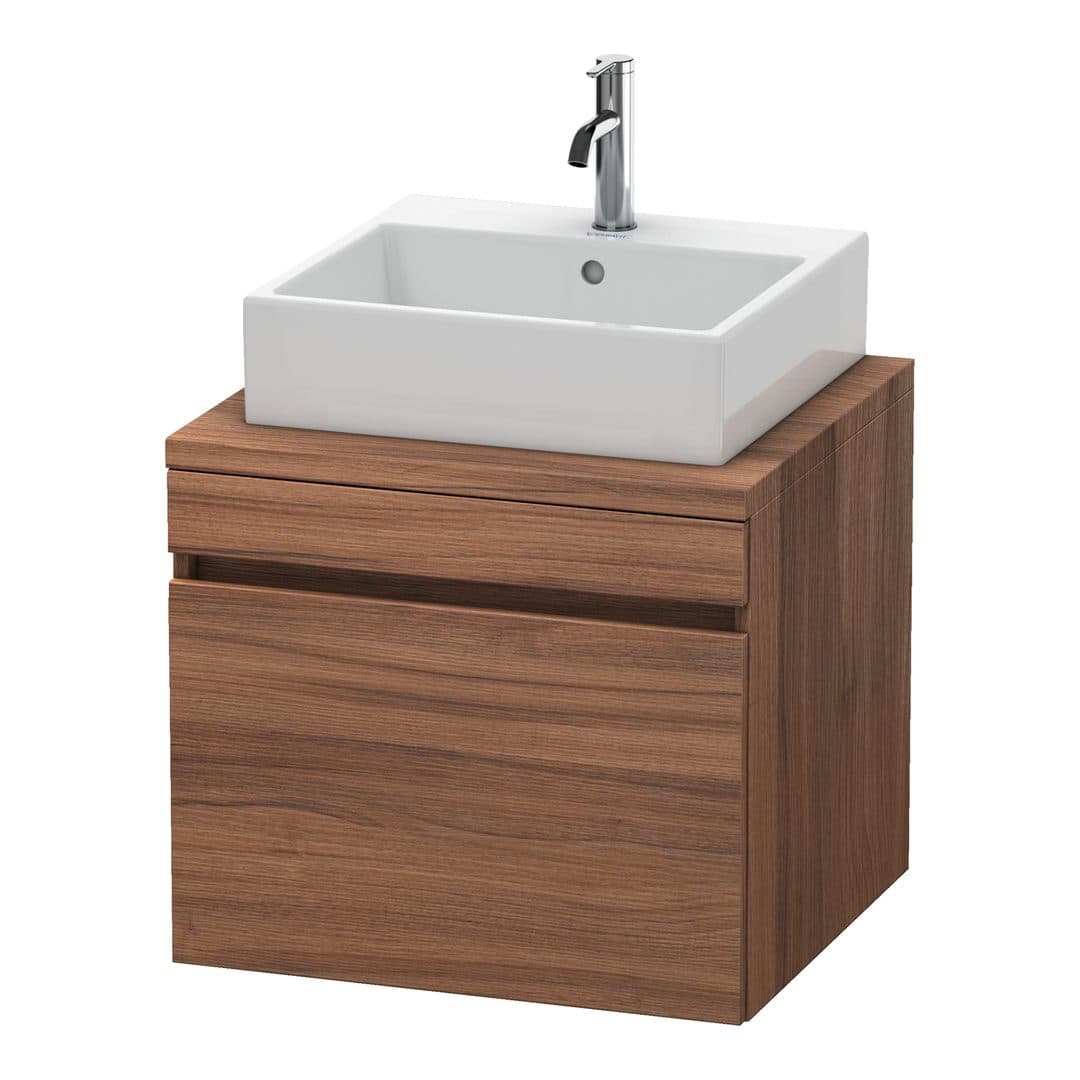 Duravit DuraStyle – Έπιπλο Νιπτήρα – 600 mm, για κονσόλα, 1 συρτάρι, νιπτήρας κέντρο – Walnut Matt, Decor (DS531007979)