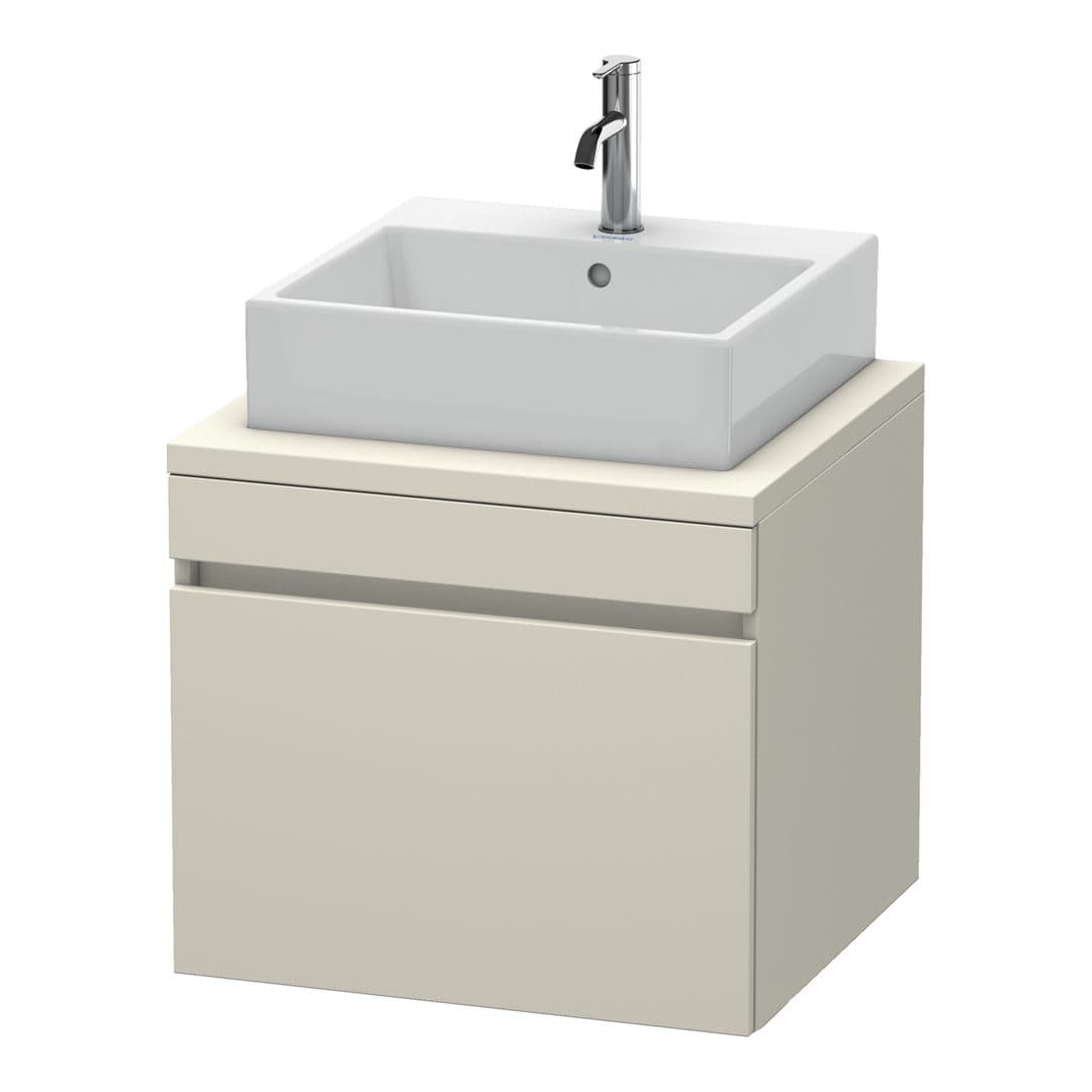 Duravit DuraStyle – Έπιπλο Νιπτήρα – 600 mm, για κονσόλα, 1 συρτάρι, νιπτήρας κέντρο – Taupe Matt, Decor (DS531009191)