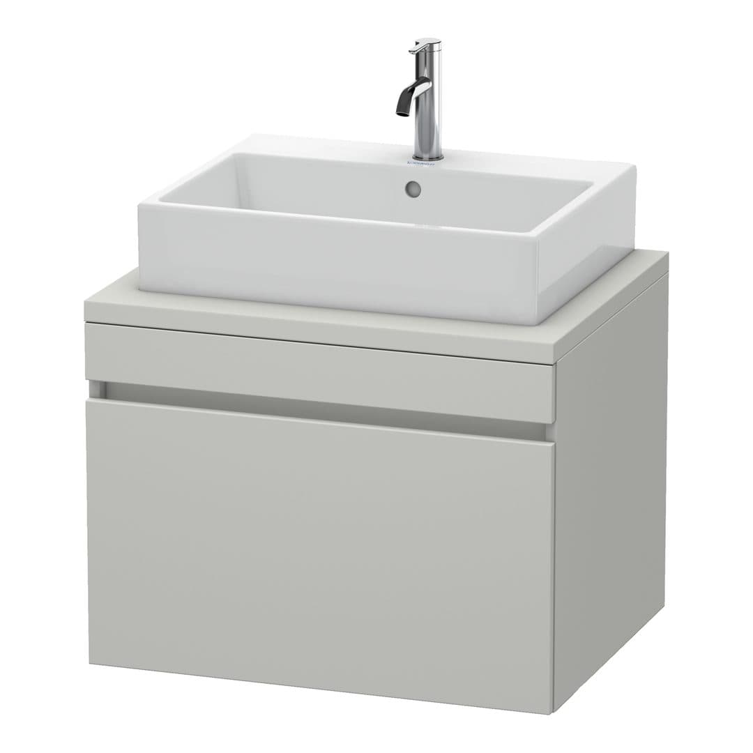 Duravit DuraStyle – Έπιπλο Νιπτήρα – 700 mm, για κονσόλα, 1 συρτάρι, νιπτήρας κέντρο – Concrete grey Matt, Decor (DS531100707)