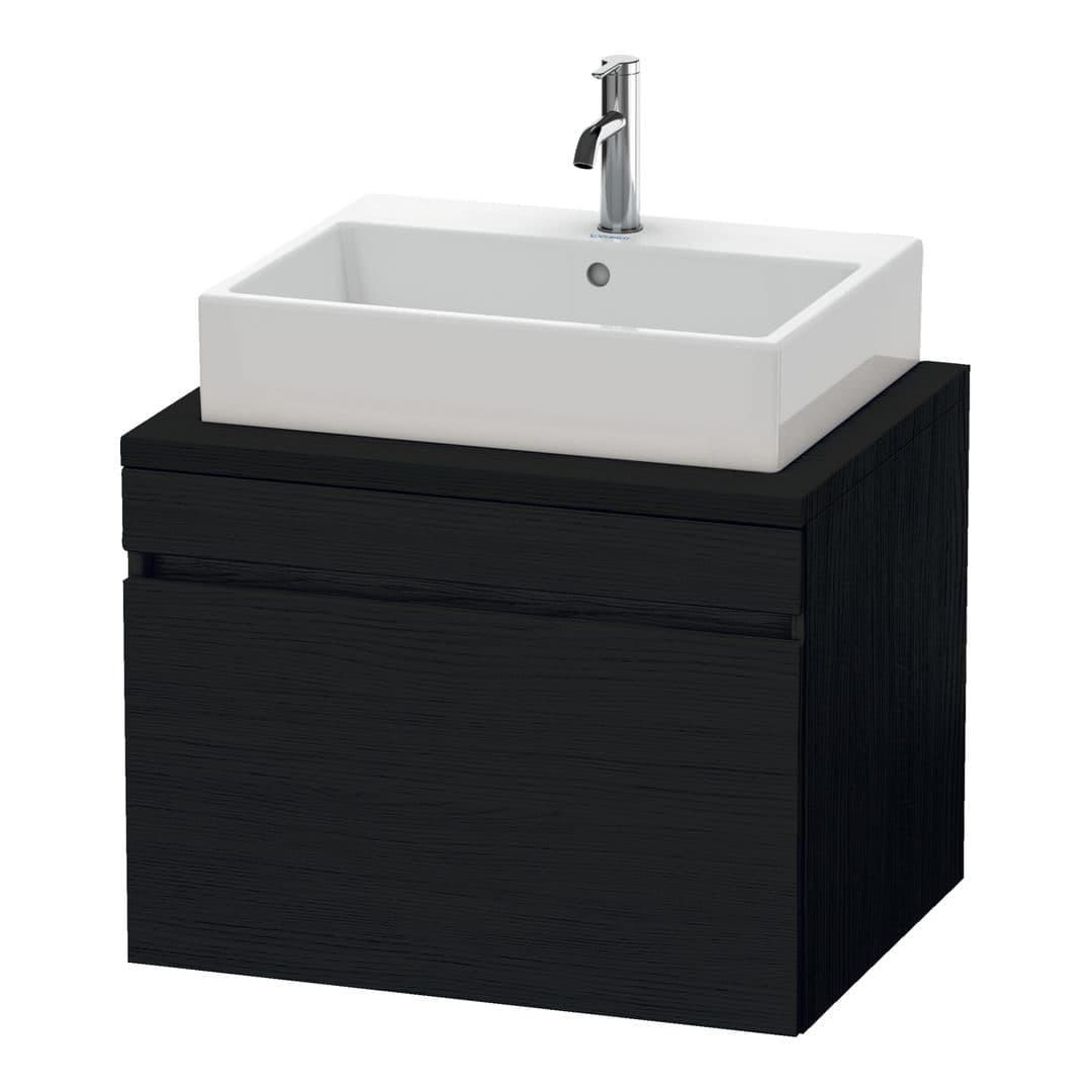Duravit DuraStyle – Έπιπλο Νιπτήρα – 700 mm, για κονσόλα, 1 συρτάρι, νιπτήρας κέντρο – Black oak Matt, Decor (DS531101616)