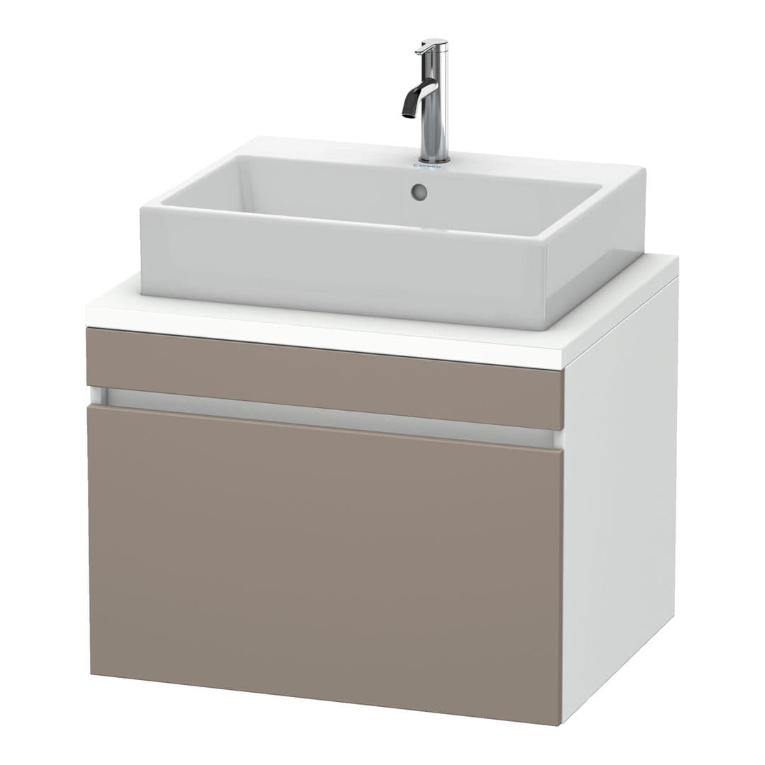 Duravit DuraStyle – Έπιπλο Νιπτήρα – 700 mm, για κονσόλα, 1 συρτάρι, νιπτήρας κέντρο, σώμα White Matt – Basalte Matt, Decor (DS531104318)