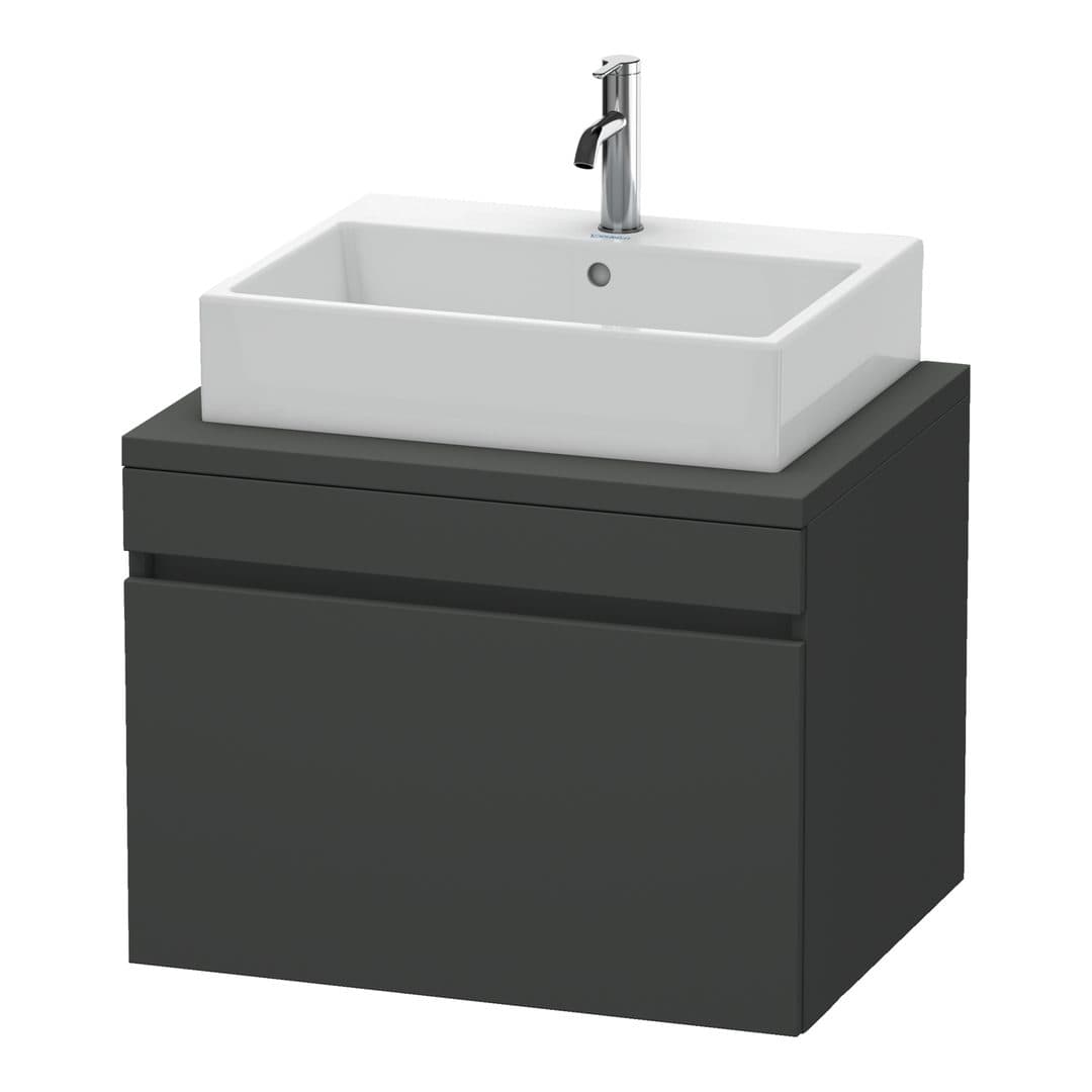 Duravit DuraStyle – Έπιπλο Νιπτήρα – 700 mm, για κονσόλα, 1 συρτάρι, νιπτήρας κέντρο – Graphite Matt, Decor (DS531104949)