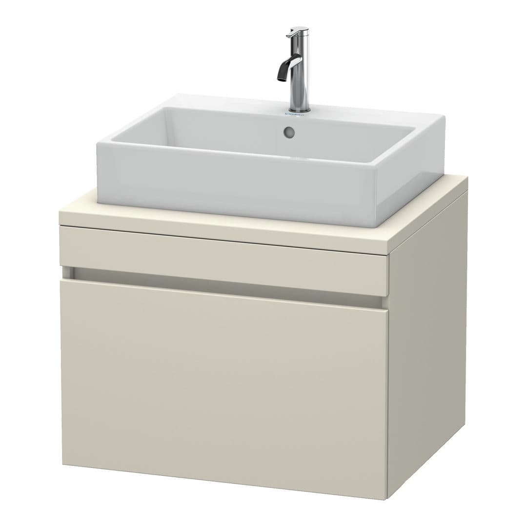 Duravit DuraStyle – Έπιπλο Νιπτήρα – 700 mm, για κονσόλα, 1 συρτάρι, νιπτήρας κέντρο – Taupe Matt, Decor (DS531109191)