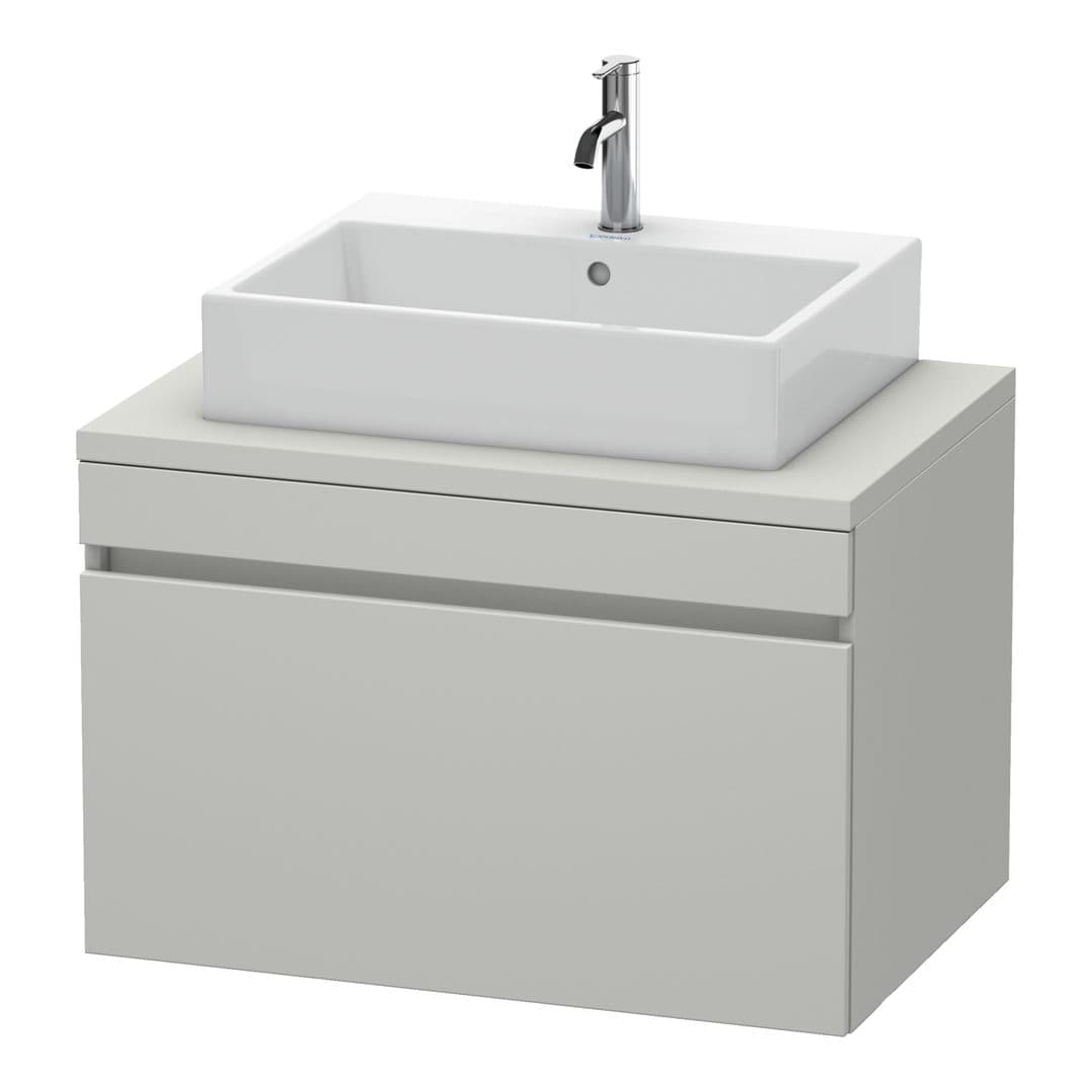 Duravit DuraStyle – Έπιπλο Νιπτήρα – 800 mm, για κονσόλα, 1 συρτάρι, νιπτήρας κέντρο – Concrete grey Matt, Decor (DS531200707)