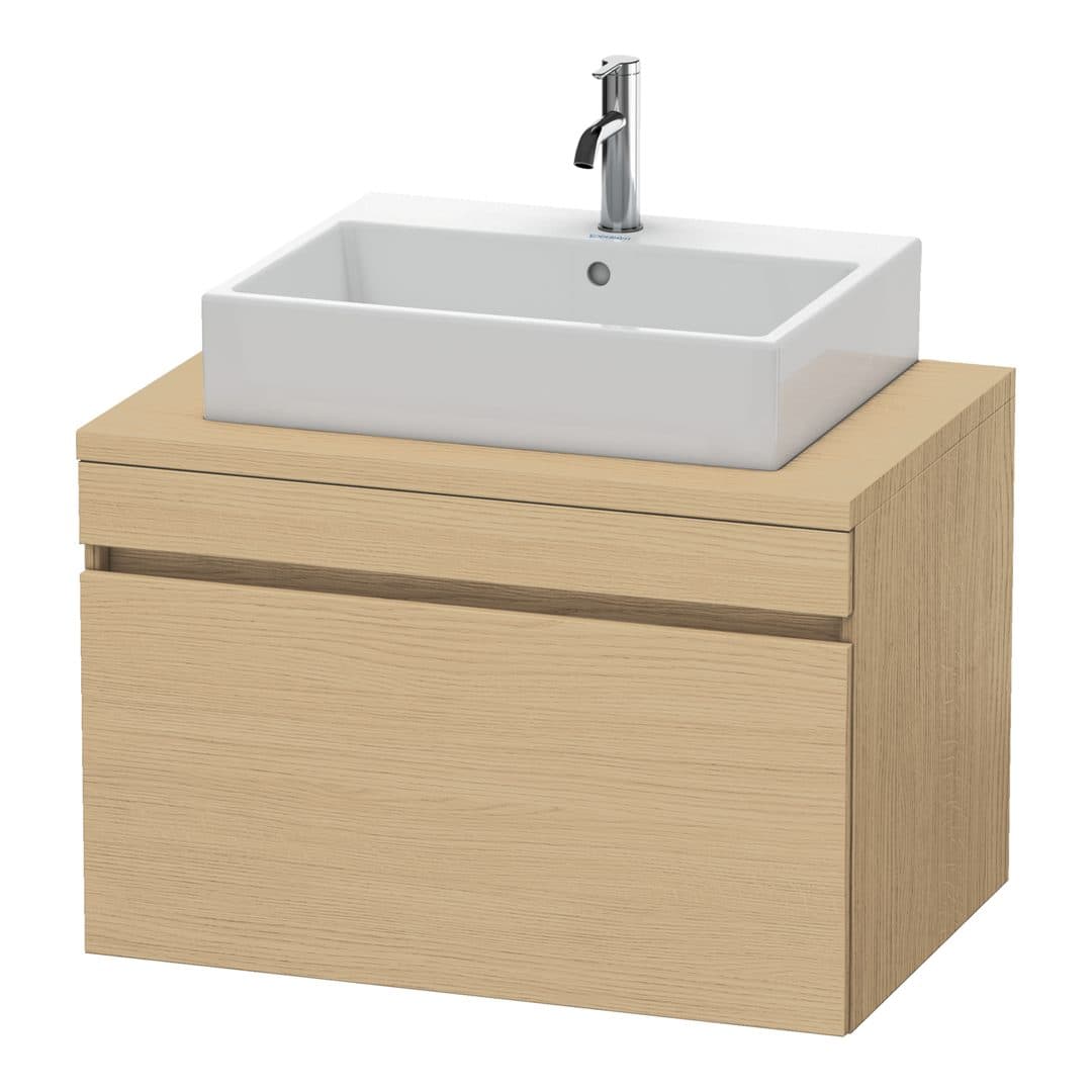 Duravit DuraStyle – Έπιπλο Νιπτήρα – 800 mm, για κονσόλα, 1 συρτάρι, νιπτήρας κέντρο – Natural oak, Decor (DS531203030)