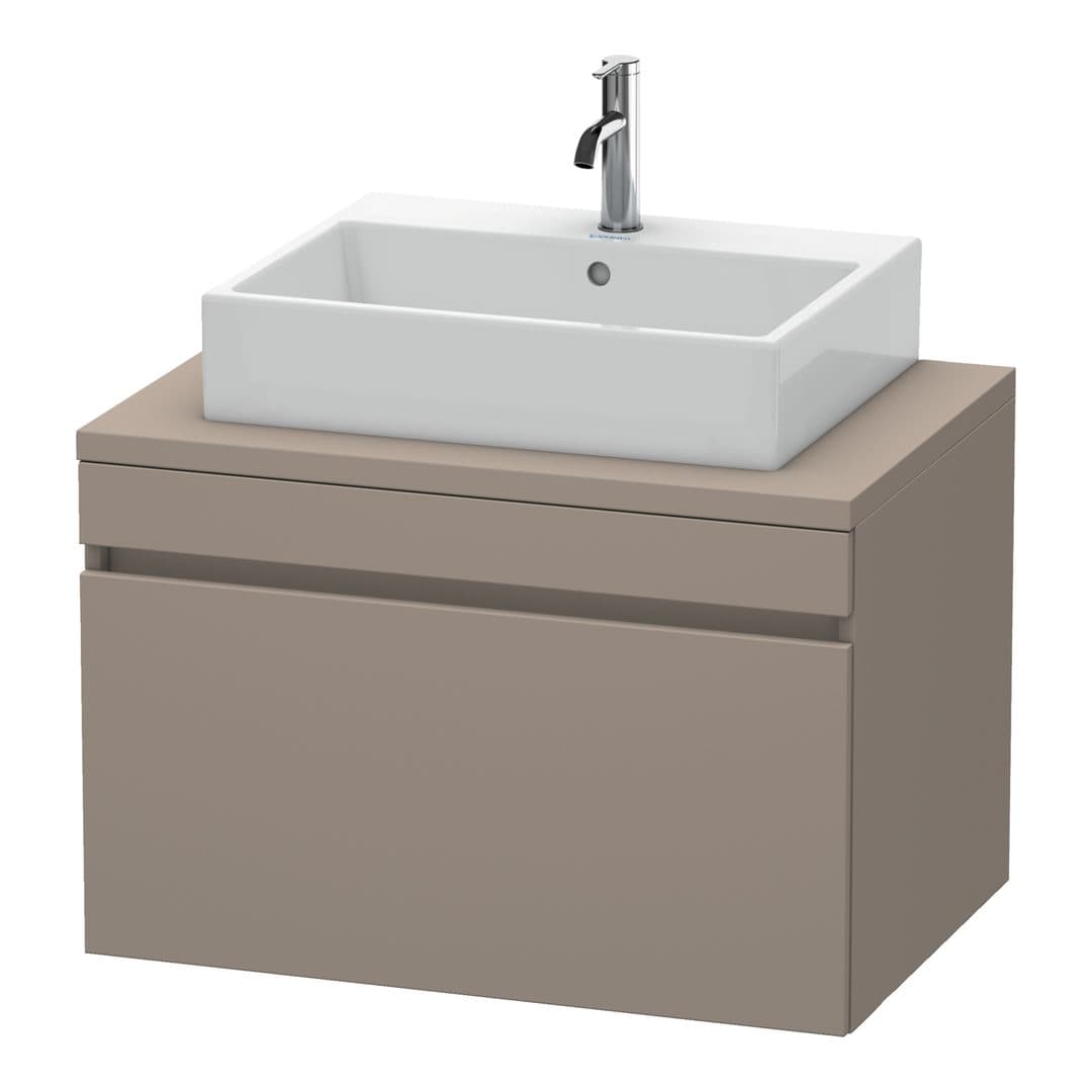 Duravit DuraStyle – Έπιπλο Νιπτήρα – 800 mm, για κονσόλα, 1 συρτάρι, νιπτήρας κέντρο – Basalte Matt, Decor (DS531204343)