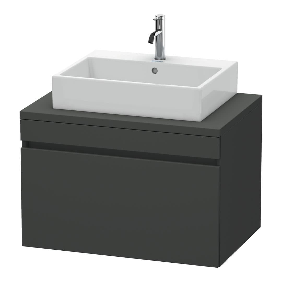 Duravit DuraStyle – Έπιπλο Νιπτήρα – 800 mm, για κονσόλα, 1 συρτάρι, νιπτήρας κέντρο – Graphite Matt, Decor (DS531204949)