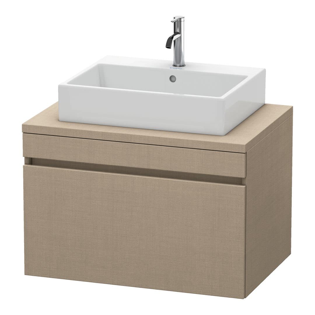 Duravit DuraStyle – Έπιπλο Νιπτήρα – 800 mm, για κονσόλα, 1 συρτάρι, νιπτήρας κέντρο – Linen Matt, Decor (DS531207575)