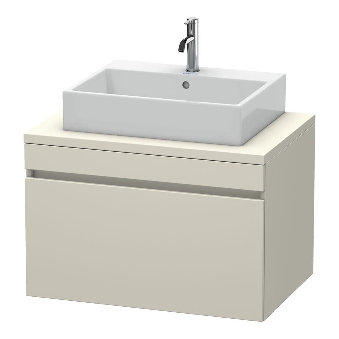 Duravit DuraStyle – Έπιπλο Νιπτήρα – 800 mm, για κονσόλα, 1 συρτάρι, νιπτήρας κέντρο – Taupe Matt, Decor (DS531209191)