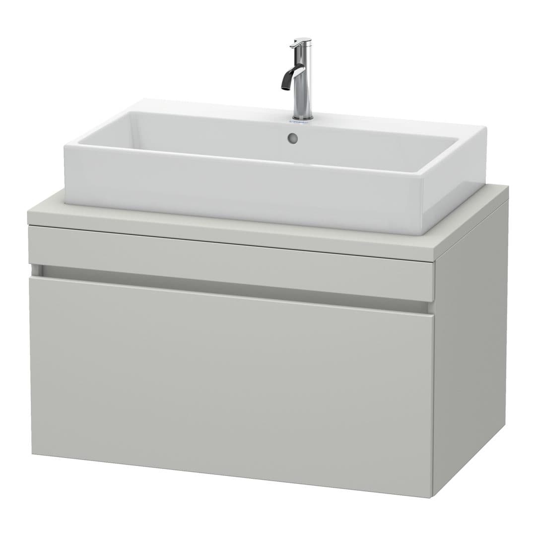 Duravit DuraStyle – Έπιπλο Νιπτήρα – 900 mm, για κονσόλα, 1 συρτάρι, νιπτήρας κέντρο – Concrete grey Matt, Decor (DS531300707)