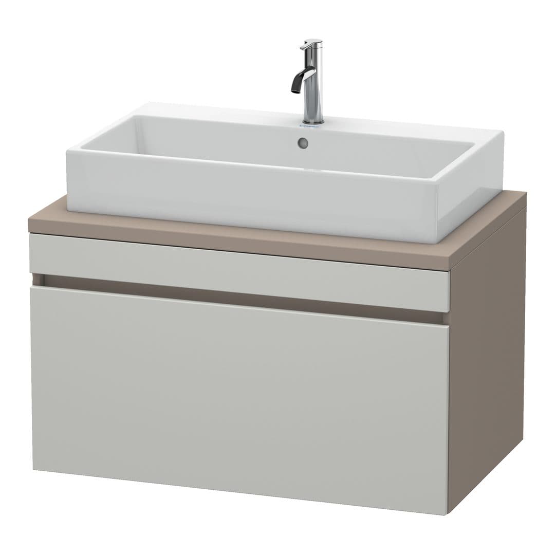 Duravit DuraStyle – Έπιπλο Νιπτήρα – 900 mm, για κονσόλα, 1 συρτάρι, νιπτήρας κέντρο, σώμα Basalte Matt – Concrete grey Matt, Decor (DS531300743)