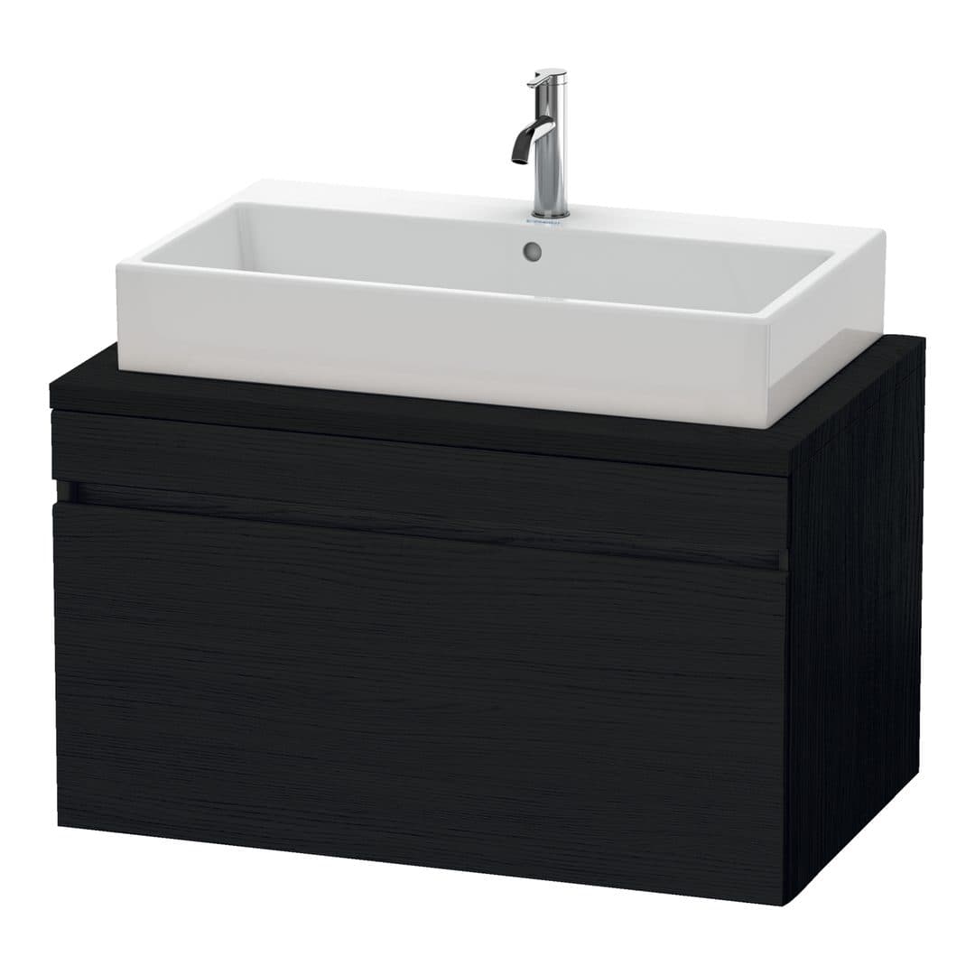 Duravit DuraStyle – Έπιπλο Νιπτήρα – 900 mm, για κονσόλα, 1 συρτάρι, νιπτήρας κέντρο – Black oak Matt, Decor (DS531301616)