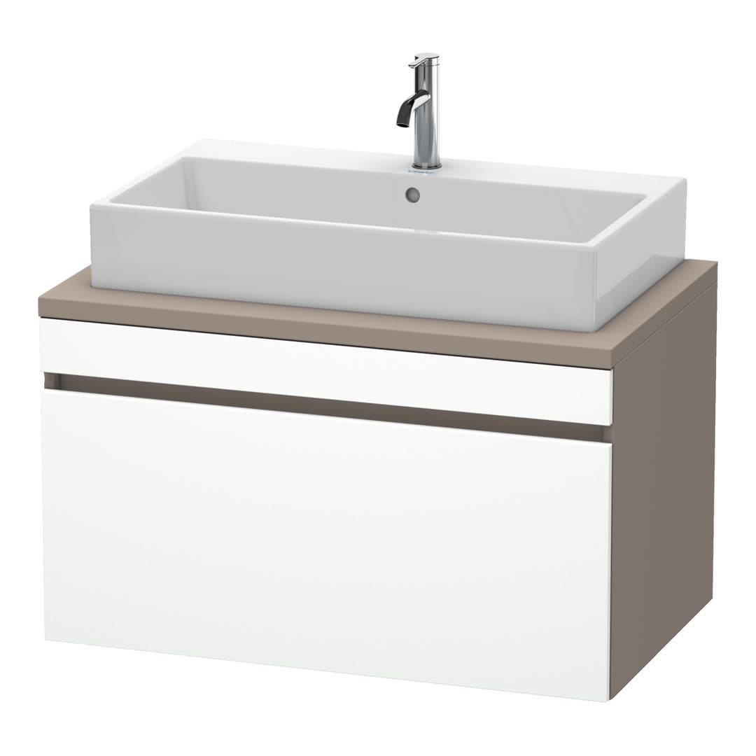Duravit DuraStyle – Έπιπλο Νιπτήρα – 900 mm, για κονσόλα, 1 συρτάρι, νιπτήρας κέντρο, σώμα Basalte Matt – White Matt, Decor (DS531301843)