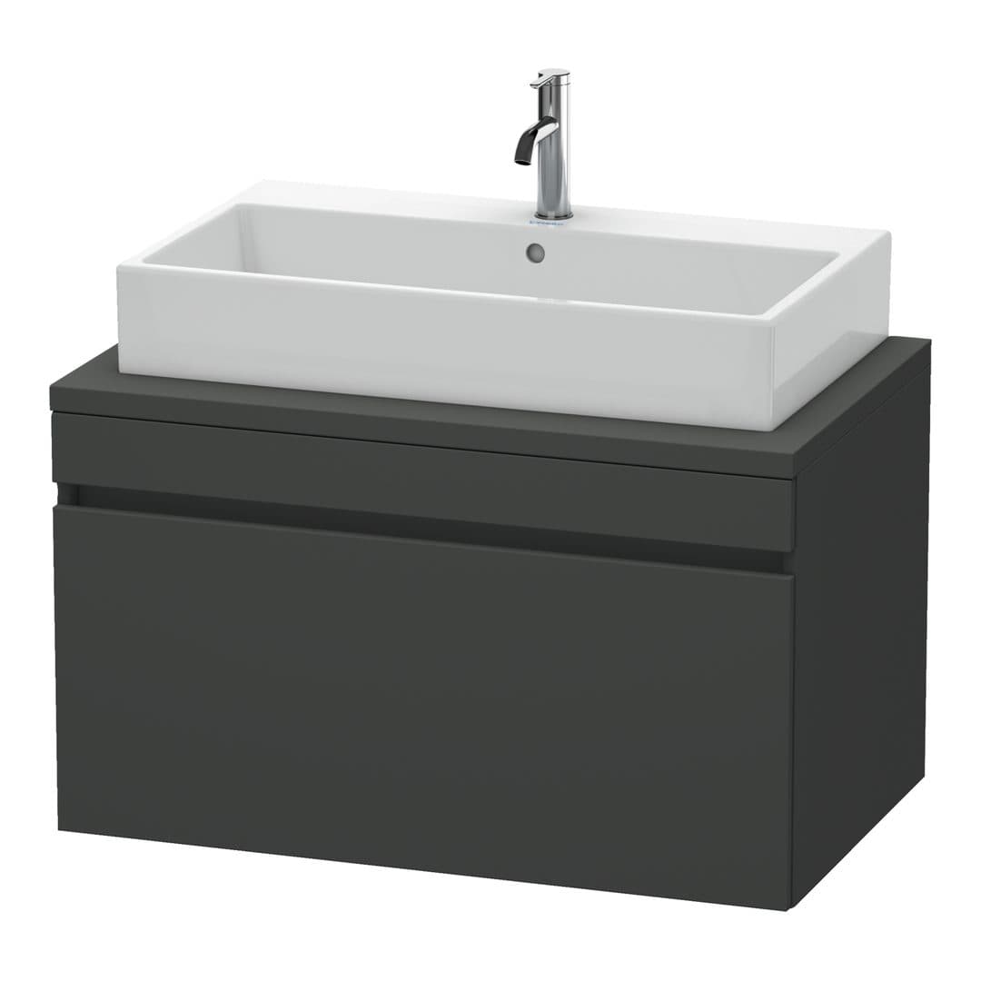 Duravit DuraStyle – Έπιπλο Νιπτήρα – 900 mm, για κονσόλα, 1 συρτάρι, νιπτήρας κέντρο – Graphite Matt, Decor (DS531304949)