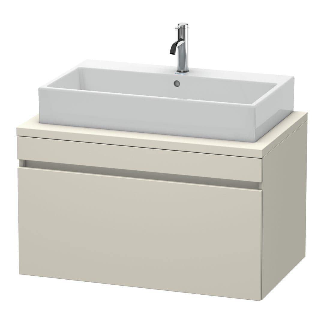 Duravit DuraStyle – Έπιπλο Νιπτήρα – 900 mm, για κονσόλα, 1 συρτάρι, νιπτήρας κέντρο – Taupe Matt, Decor (DS531309191)