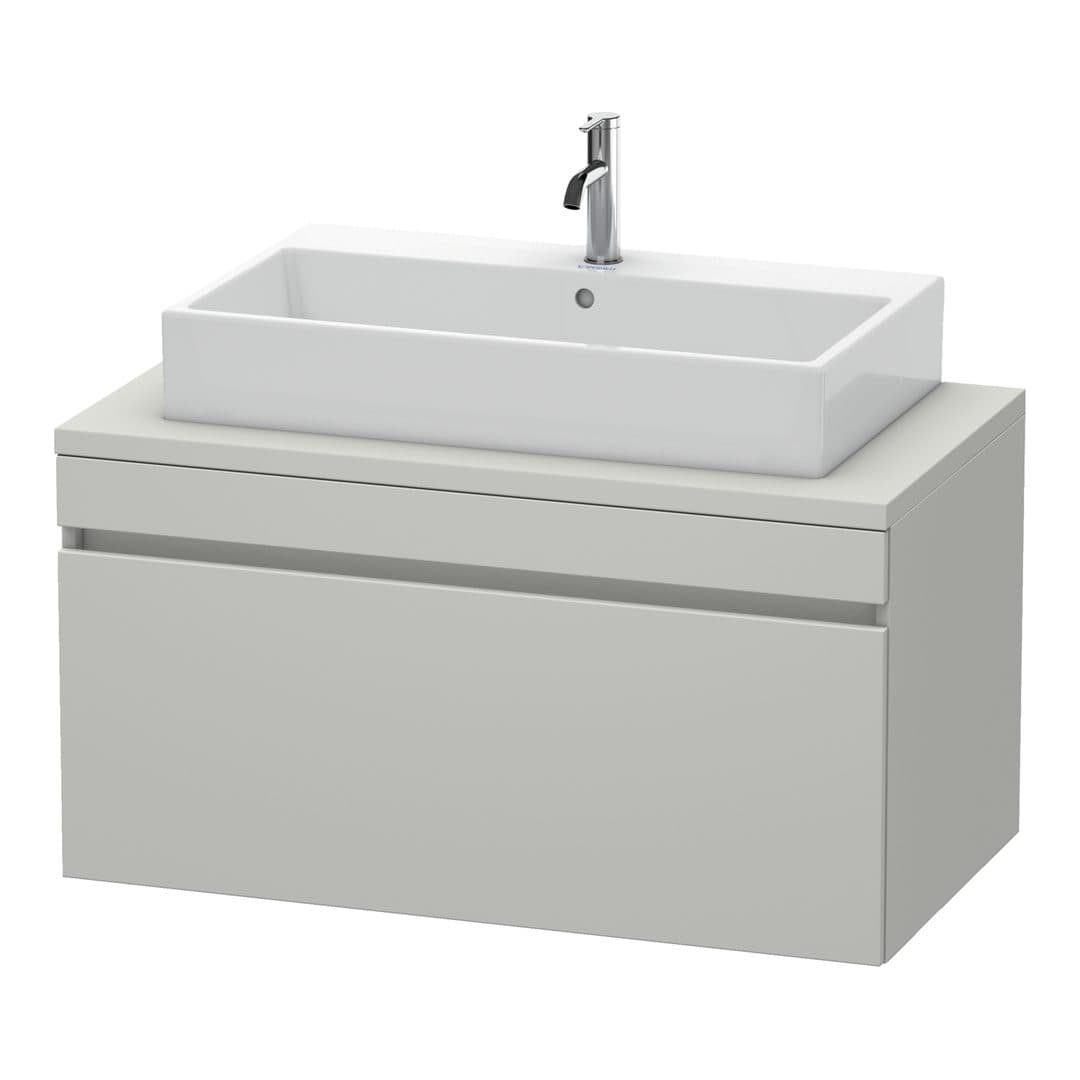 Duravit DuraStyle – Έπιπλο Νιπτήρα – 1000 mm, για κονσόλα, 1 συρτάρι, νιπτήρας κέντρο – Concrete grey Matt, Decor (DS531400707)