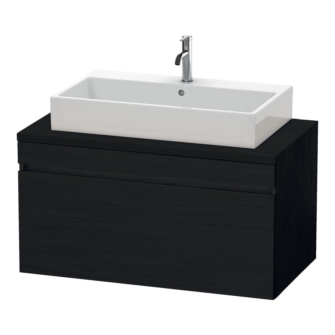 Duravit DuraStyle – Έπιπλο Νιπτήρα – 1000 mm, για κονσόλα, 1 συρτάρι, νιπτήρας κέντρο – Black oak Matt, Decor (DS531401616)