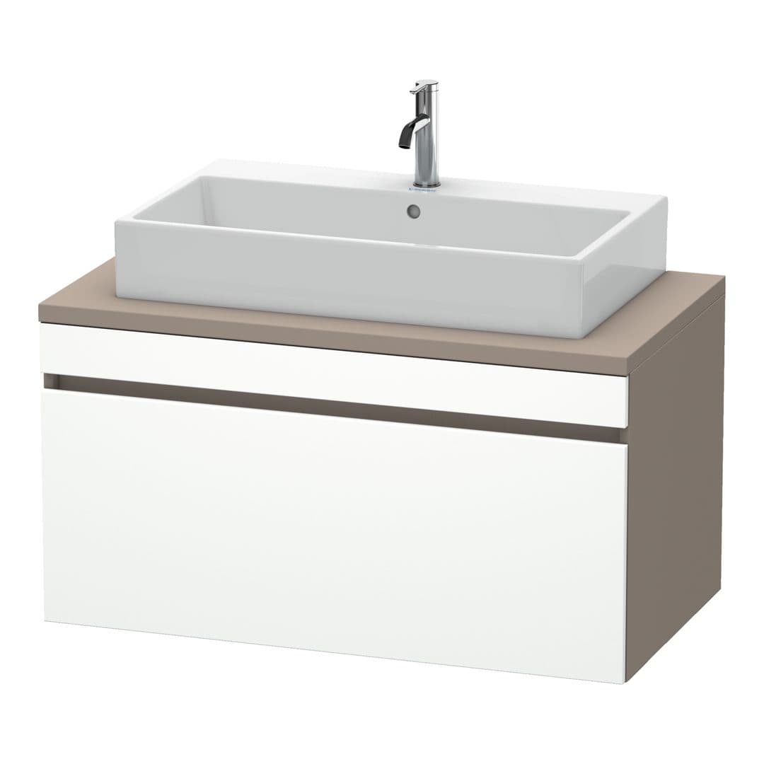 Duravit DuraStyle – Έπιπλο Νιπτήρα – 1000 mm, για κονσόλα, 1 συρτάρι, νιπτήρας κέντρο, σώμα Basalte Matt – White Matt, Decor (DS531401843)