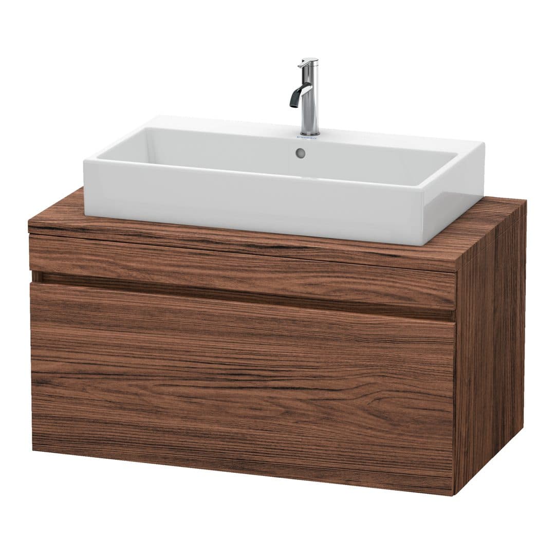 Duravit DuraStyle – Έπιπλο Νιπτήρα – 1000 mm, για κονσόλα, 1 συρτάρι, νιπτήρας κέντρο – Walnut dark Matt, Decor (DS531402121)