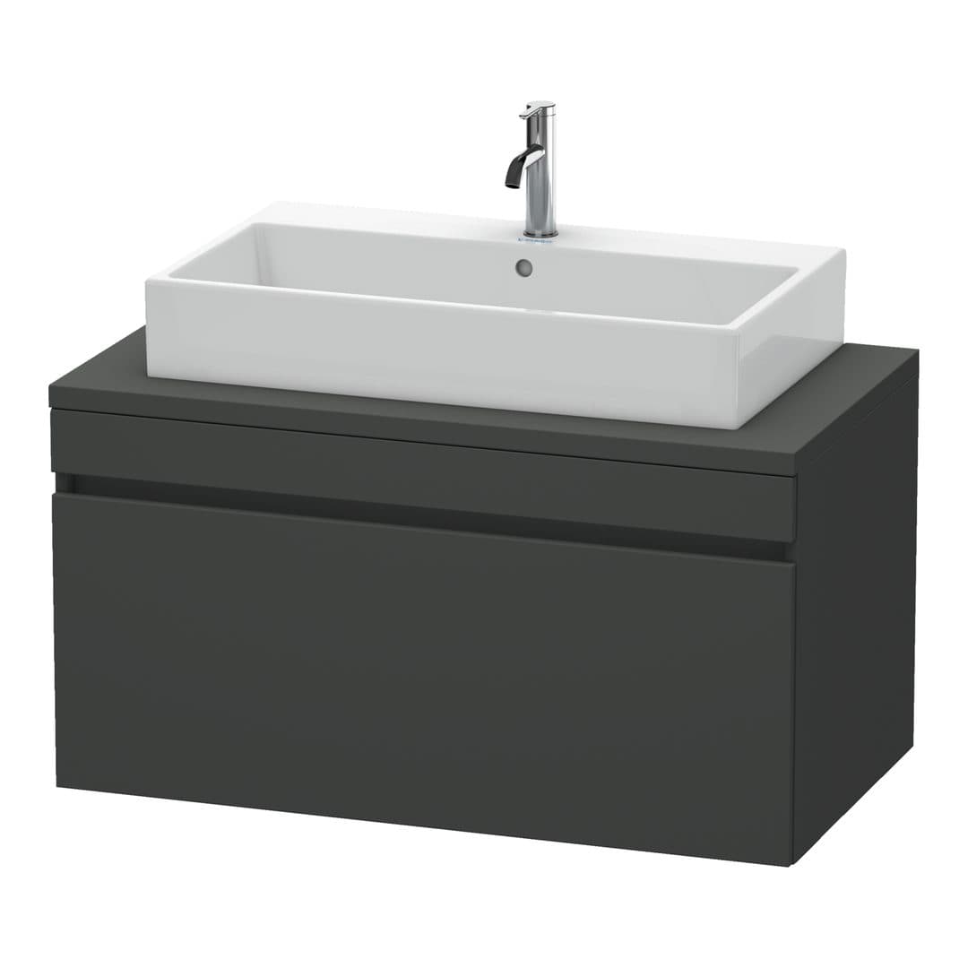 Duravit DuraStyle – Έπιπλο Νιπτήρα – 1000 mm, για κονσόλα, 1 συρτάρι, νιπτήρας κέντρο – Graphite Matt, Decor (DS531404949)