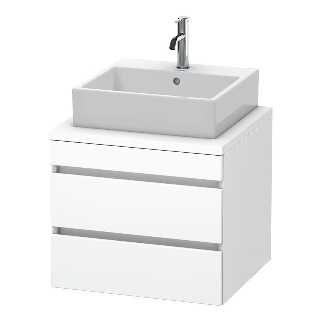 Duravit DuraStyle – Έπιπλο Νιπτήρα – 600 mm, για κονσόλα, 2 συρτάρια, νιπτήρας κέντρο – White Matt, Decor (DS531501818)