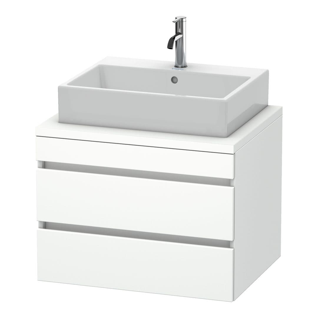 Duravit DuraStyle – Έπιπλο Νιπτήρα – 700 mm, για κονσόλα, 2 συρτάρια, νιπτήρας κέντρο – White Matt, Decor (DS531601818)