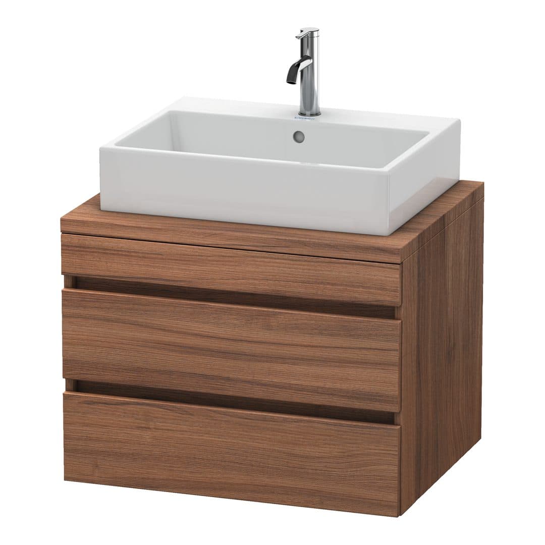 Duravit DuraStyle – Έπιπλο Νιπτήρα – 700 mm, για κονσόλα, 2 συρτάρια, νιπτήρας κέντρο – Walnut Matt, Decor (DS531607979)