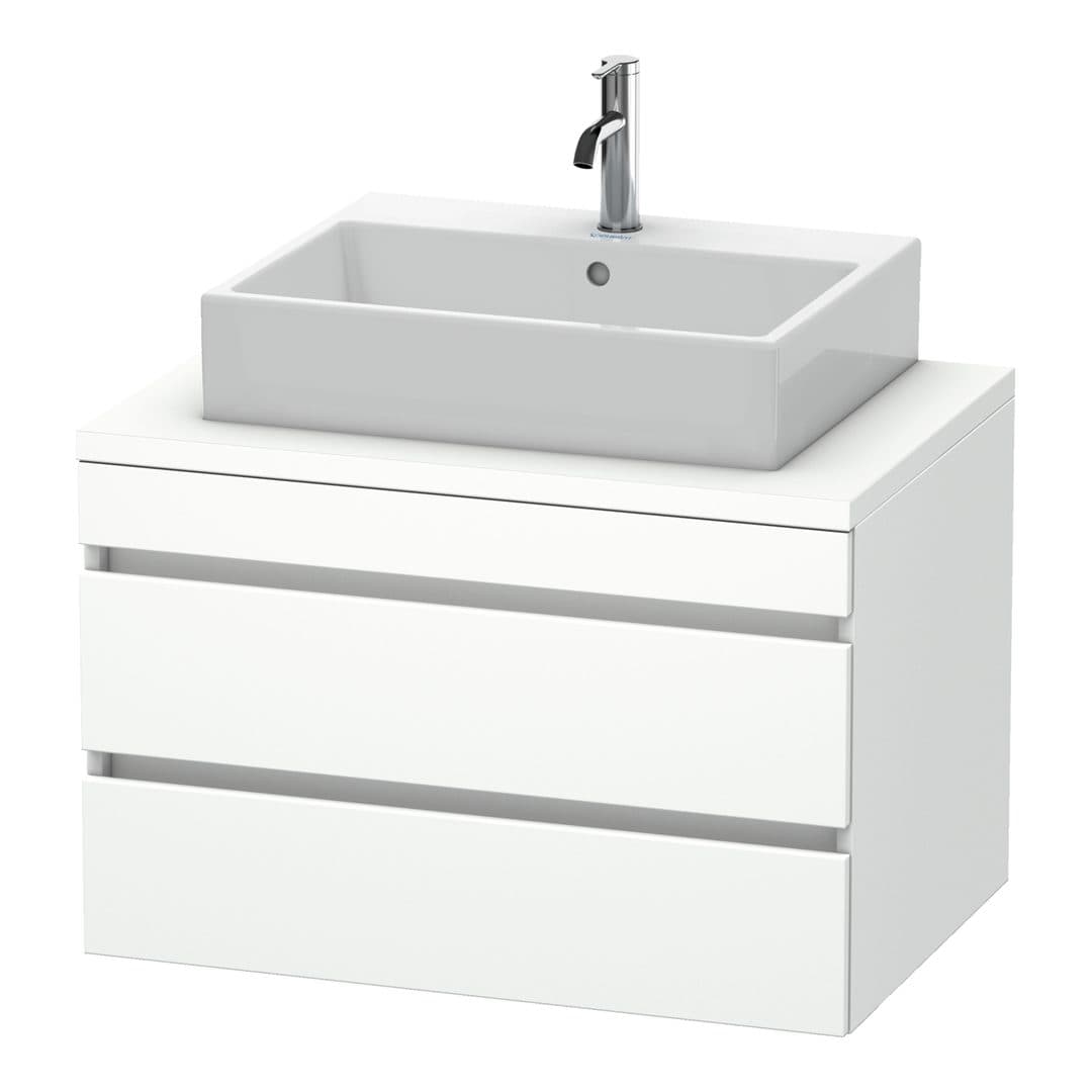 Duravit DuraStyle – Έπιπλο Νιπτήρα – 800 mm, για κονσόλα, 2 συρτάρια, νιπτήρας κέντρο – White Matt, Decor (DS531701818)