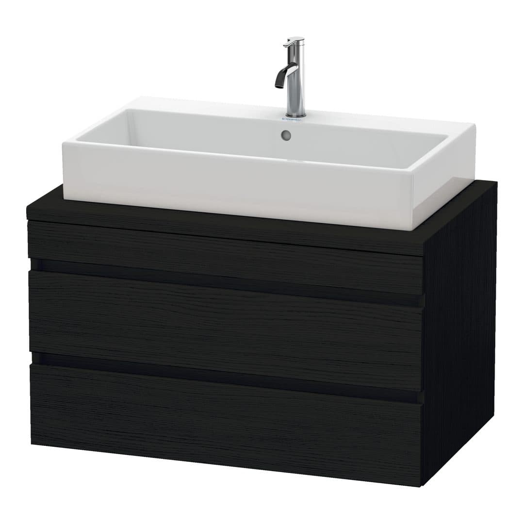 Duravit DuraStyle – Έπιπλο Νιπτήρα – 900 mm, για κονσόλα, 2 συρτάρια, νιπτήρας κέντρο – Black oak Matt, Decor (DS531801616)