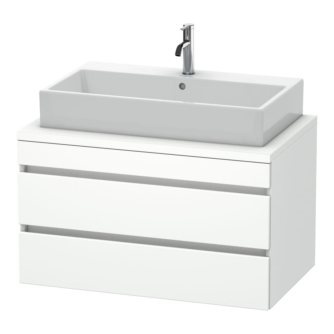 Duravit DuraStyle – Έπιπλο Νιπτήρα – 900 mm, για κονσόλα, 2 συρτάρια, νιπτήρας κέντρο – White Matt, Decor (DS531801818)
