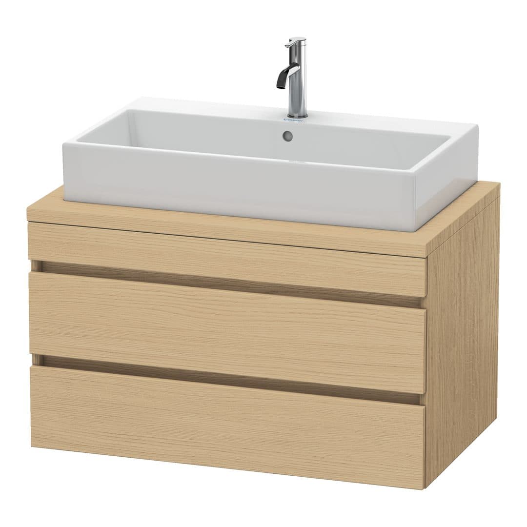 Duravit DuraStyle – Έπιπλο Νιπτήρα – 900 mm, για κονσόλα, 2 συρτάρια, νιπτήρας κέντρο – Natural oak, Decor (DS531803030)