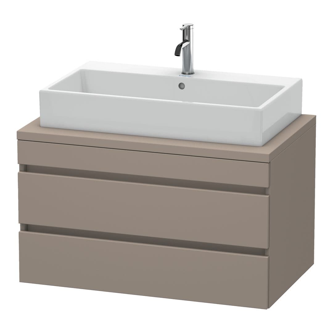 Duravit DuraStyle – Έπιπλο Νιπτήρα – 900 mm, για κονσόλα, 2 συρτάρια, νιπτήρας κέντρο – Basalte Matt, Decor (DS531804343)