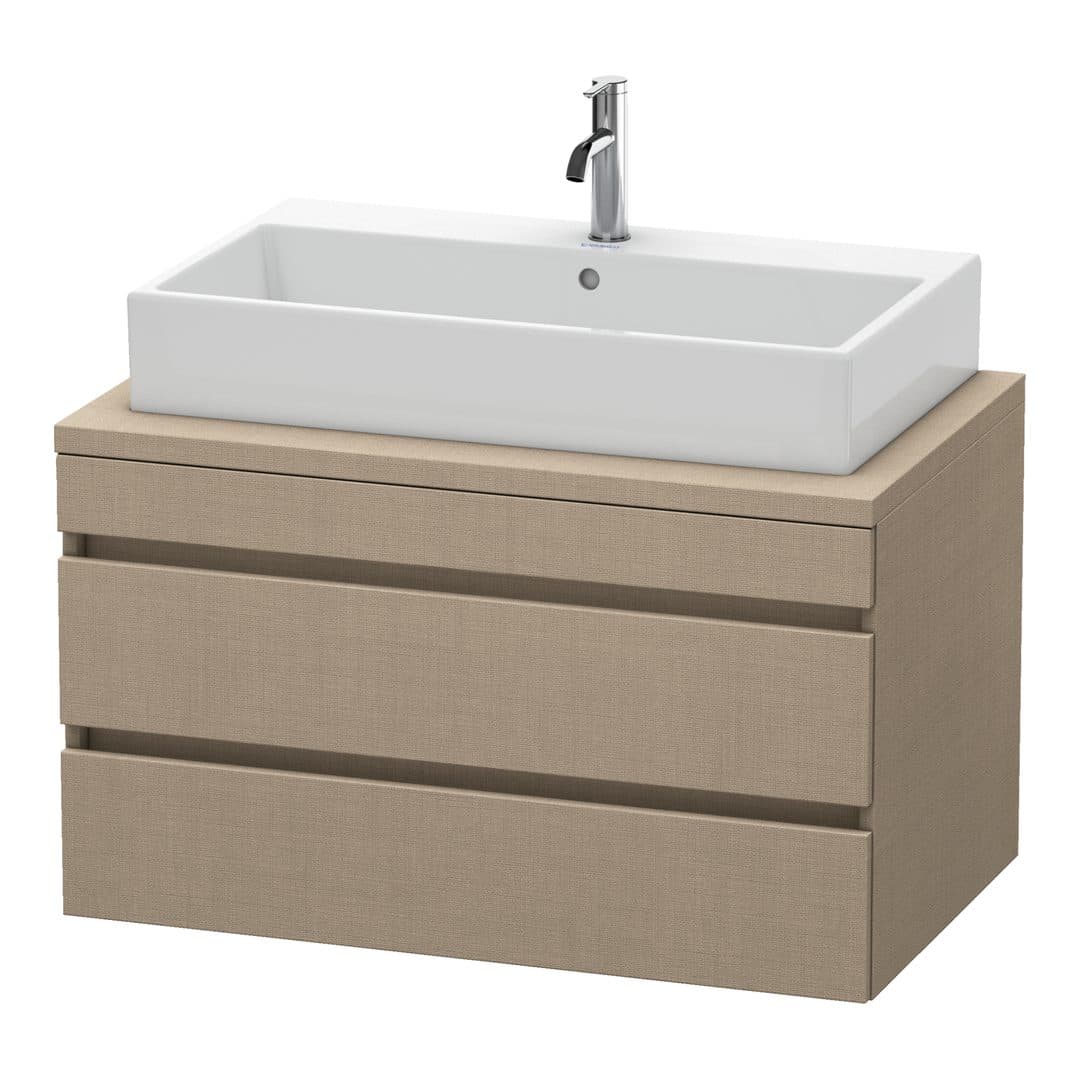 Duravit DuraStyle – Έπιπλο Νιπτήρα – 900 mm, για κονσόλα, 2 συρτάρια, νιπτήρας κέντρο – Linen Matt, Decor (DS531807575)