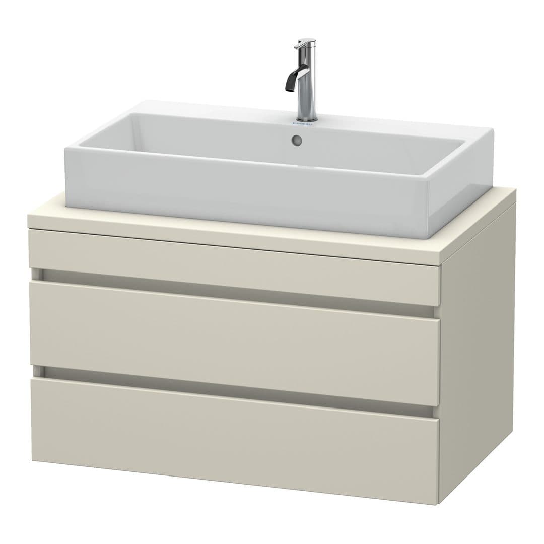 Duravit DuraStyle – Έπιπλο Νιπτήρα – 900 mm, για κονσόλα, 2 συρτάρια, νιπτήρας κέντρο – Taupe Matt, Decor (DS531809191)