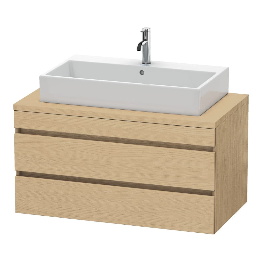 Duravit DuraStyle – Έπιπλο Νιπτήρα – 1000 mm, για κονσόλα, 2 συρτάρια, νιπτήρας κέντρο – Natural oak, Decor (DS531903030)