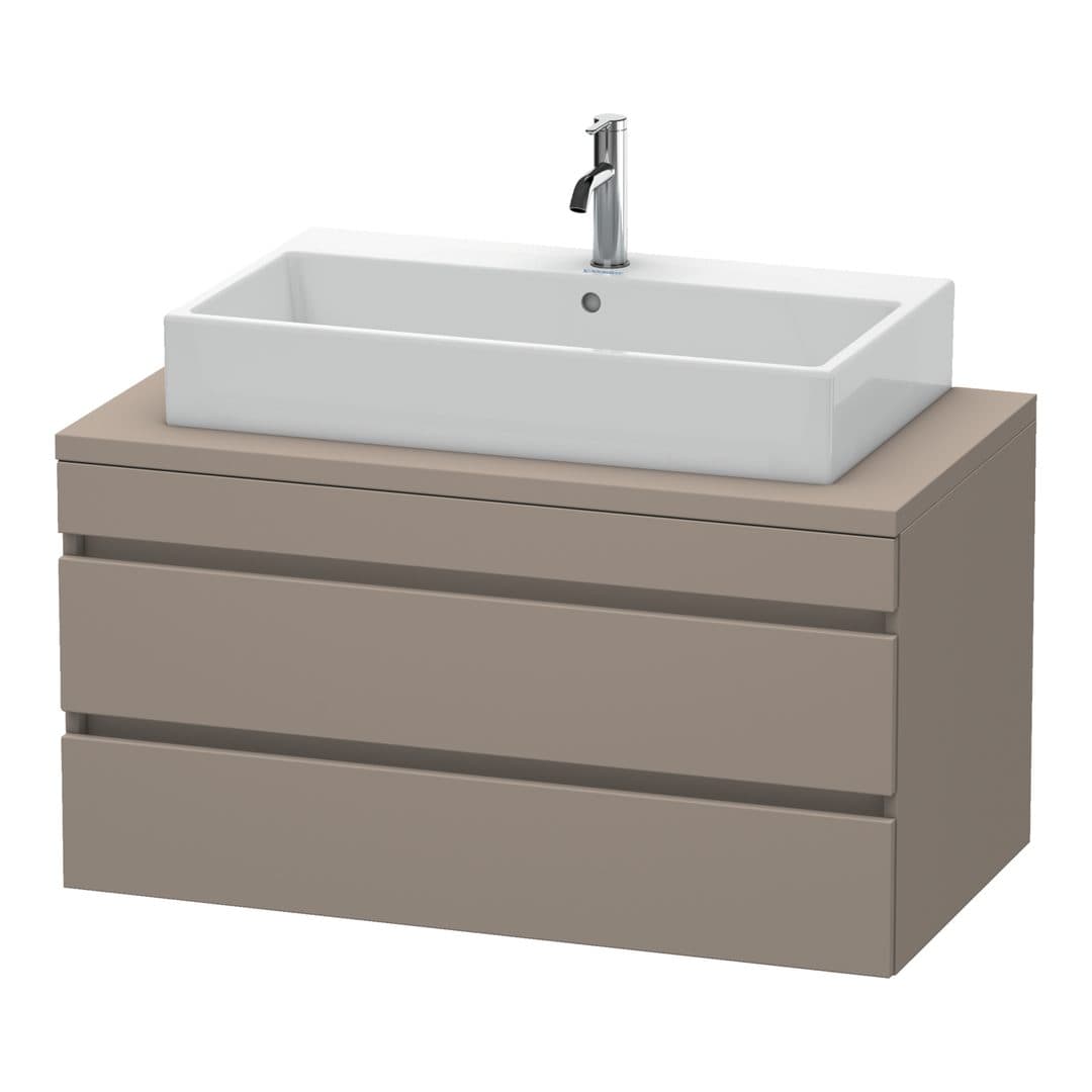 Duravit DuraStyle – Έπιπλο Νιπτήρα – 1000 mm, για κονσόλα, 2 συρτάρια, νιπτήρας κέντρο – Basalte Matt, Decor (DS531904343)