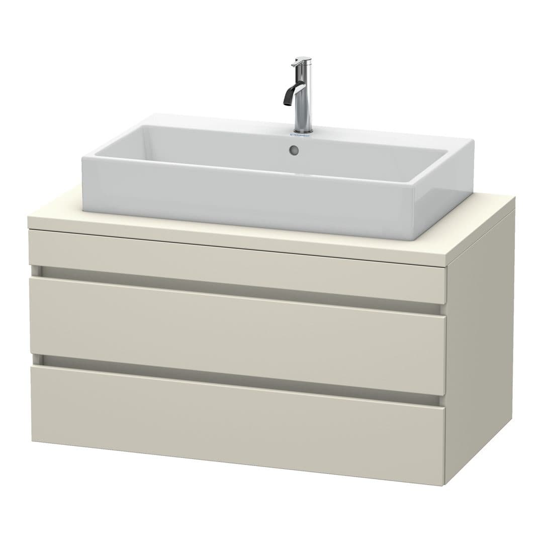 Duravit DuraStyle – Έπιπλο Νιπτήρα – 1000 mm, για κονσόλα, 2 συρτάρια, νιπτήρας κέντρο – Taupe Matt, Decor (DS531909191)