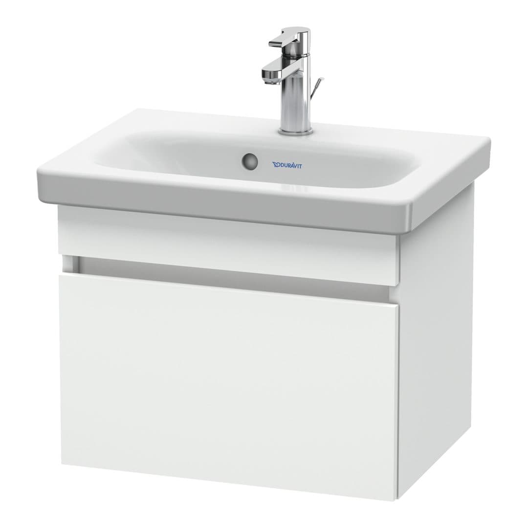 Duravit DuraStyle – Έπιπλο Νιπτήρα – 500 mm, 1 συρτάρι, νιπτήρας κέντρο, Compact – White Matt, Decor (DS630301818)