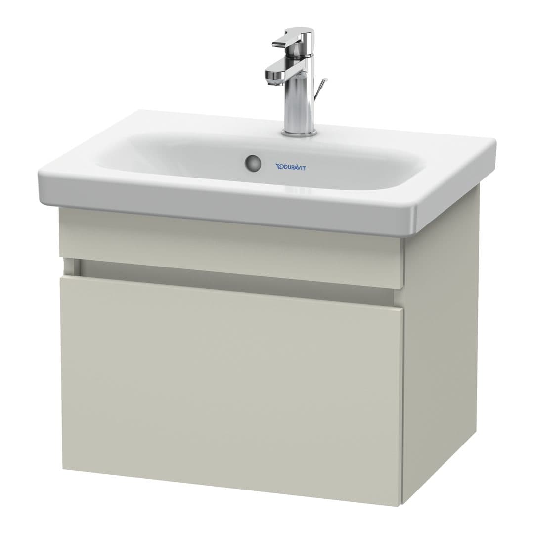 Duravit DuraStyle – Έπιπλο Νιπτήρα – 500 mm, 1 συρτάρι, νιπτήρας κέντρο, Compact – Taupe Matt, Decor (DS630309191)