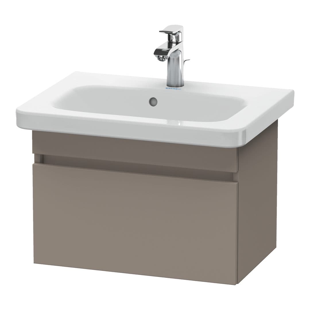 Duravit DuraStyle – Έπιπλο Νιπτήρα – 580 mm, 1 συρτάρι, νιπτήρας κέντρο, Compact – Basalte Matt, Decor (DS637904343)