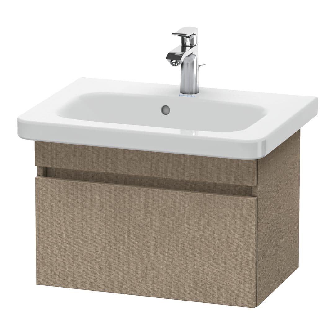 Duravit DuraStyle – Έπιπλο Νιπτήρα – 580 mm, 1 συρτάρι, νιπτήρας κέντρο, Compact – Linen Matt, Decor (DS637907575)