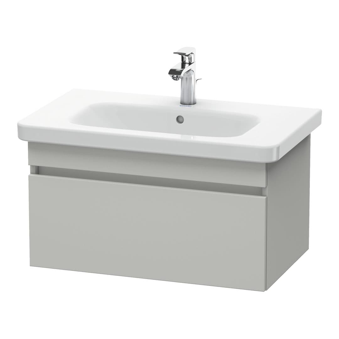 Duravit DuraStyle – Έπιπλο Νιπτήρα – 730 mm, 1 συρτάρι, νιπτήρας κέντρο – Concrete grey Matt, Decor (DS638100707)