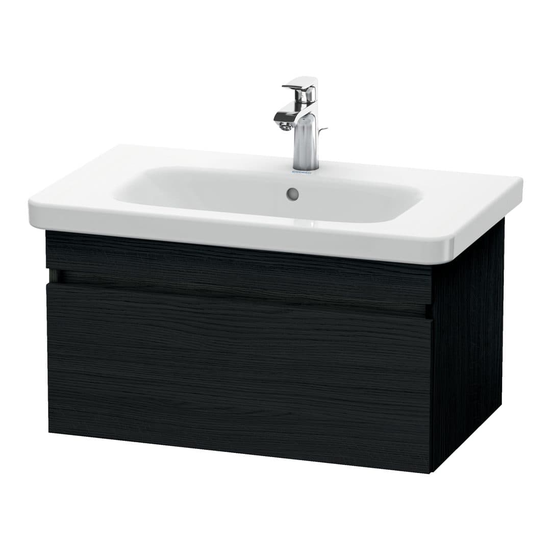 Duravit DuraStyle – Έπιπλο Νιπτήρα – 730 mm, 1 συρτάρι, νιπτήρας κέντρο – Black oak Matt, Decor (DS638101616)