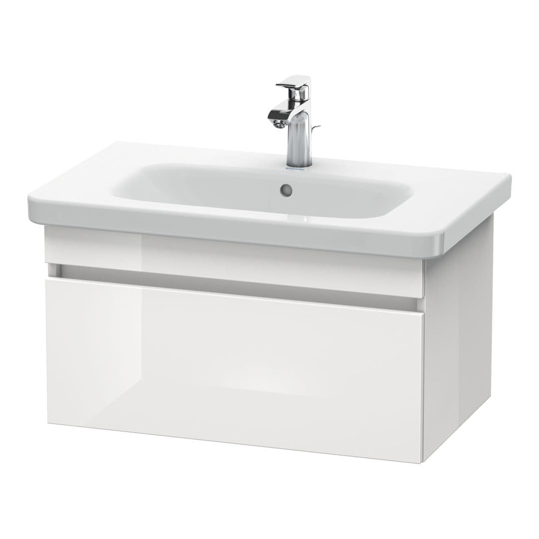 Duravit DuraStyle – Έπιπλο Νιπτήρα – 730 mm, 1 συρτάρι, νιπτήρας κέντρο – White High Gloss, Decor (DS638102222)