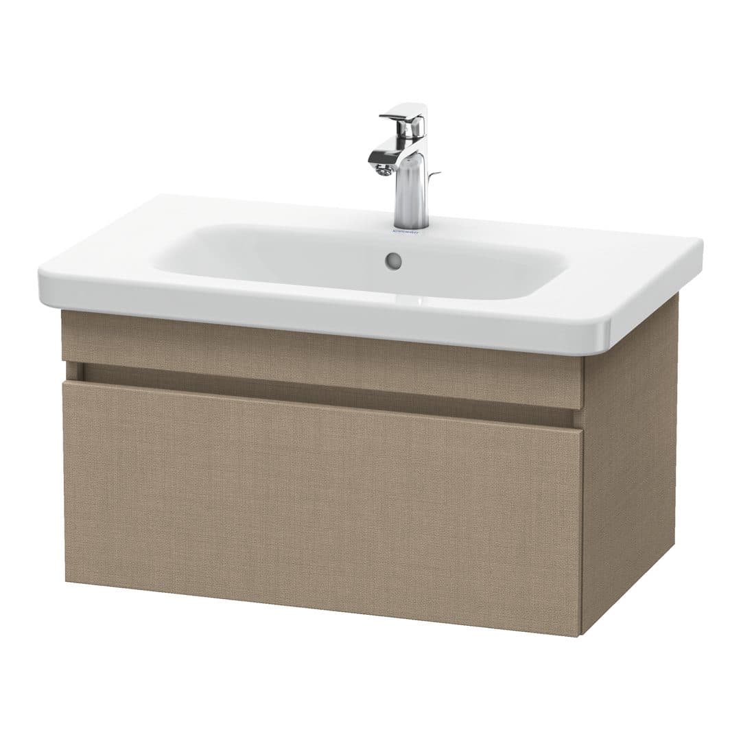 Duravit DuraStyle – Έπιπλο Νιπτήρα – 730 mm, 1 συρτάρι, νιπτήρας κέντρο – Linen Matt, Decor (DS638107575)