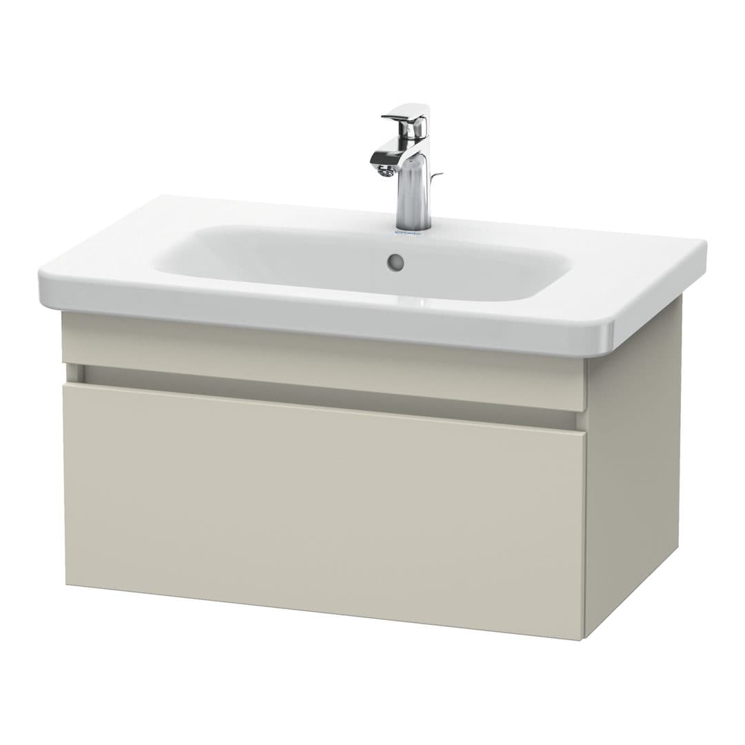 Duravit DuraStyle – Έπιπλο Νιπτήρα – 730 mm, 1 συρτάρι, νιπτήρας κέντρο – Taupe Matt, Decor (DS638109191)