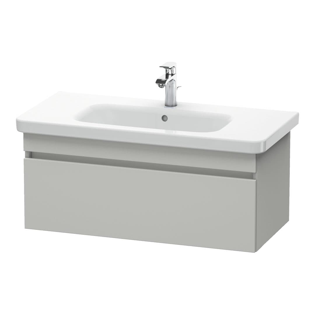 Duravit DuraStyle – Έπιπλο Νιπτήρα – 930 mm, 1 συρτάρι, νιπτήρας κέντρο – Concrete grey Matt, Decor (DS638200707)