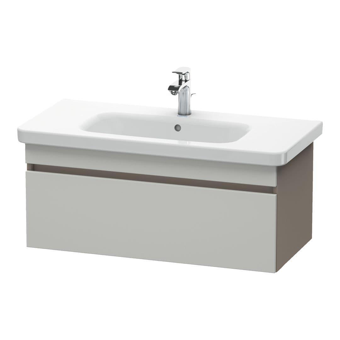 Duravit DuraStyle – Έπιπλο Νιπτήρα – 930 mm, 1 συρτάρι, νιπτήρας κέντρο, σώμα Basalte Matt – Concrete grey Matt, Decor (DS638200743)