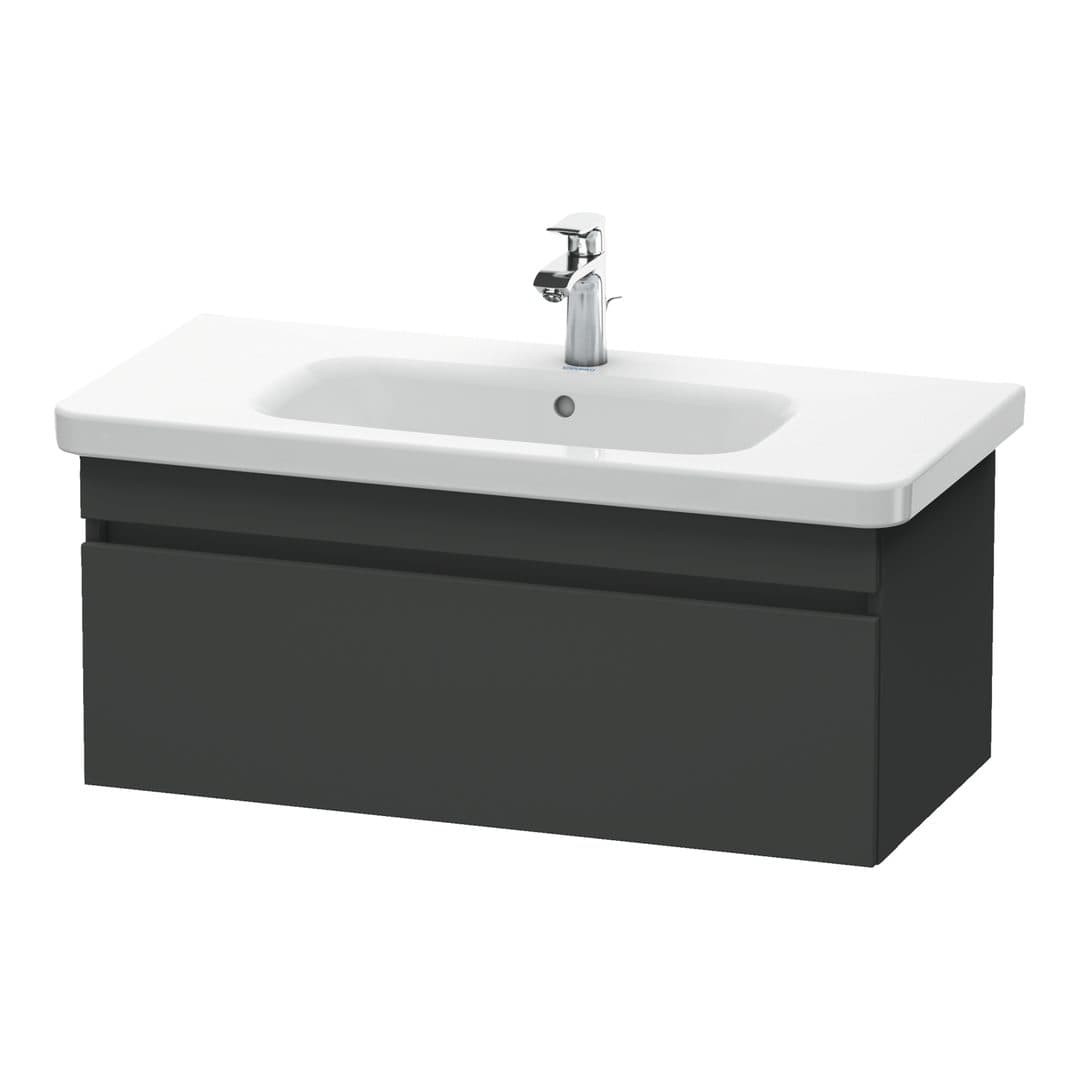 Duravit DuraStyle – Έπιπλο Νιπτήρα – 930 mm, 1 συρτάρι, νιπτήρας κέντρο – Graphite Matt, Decor (DS638204949)